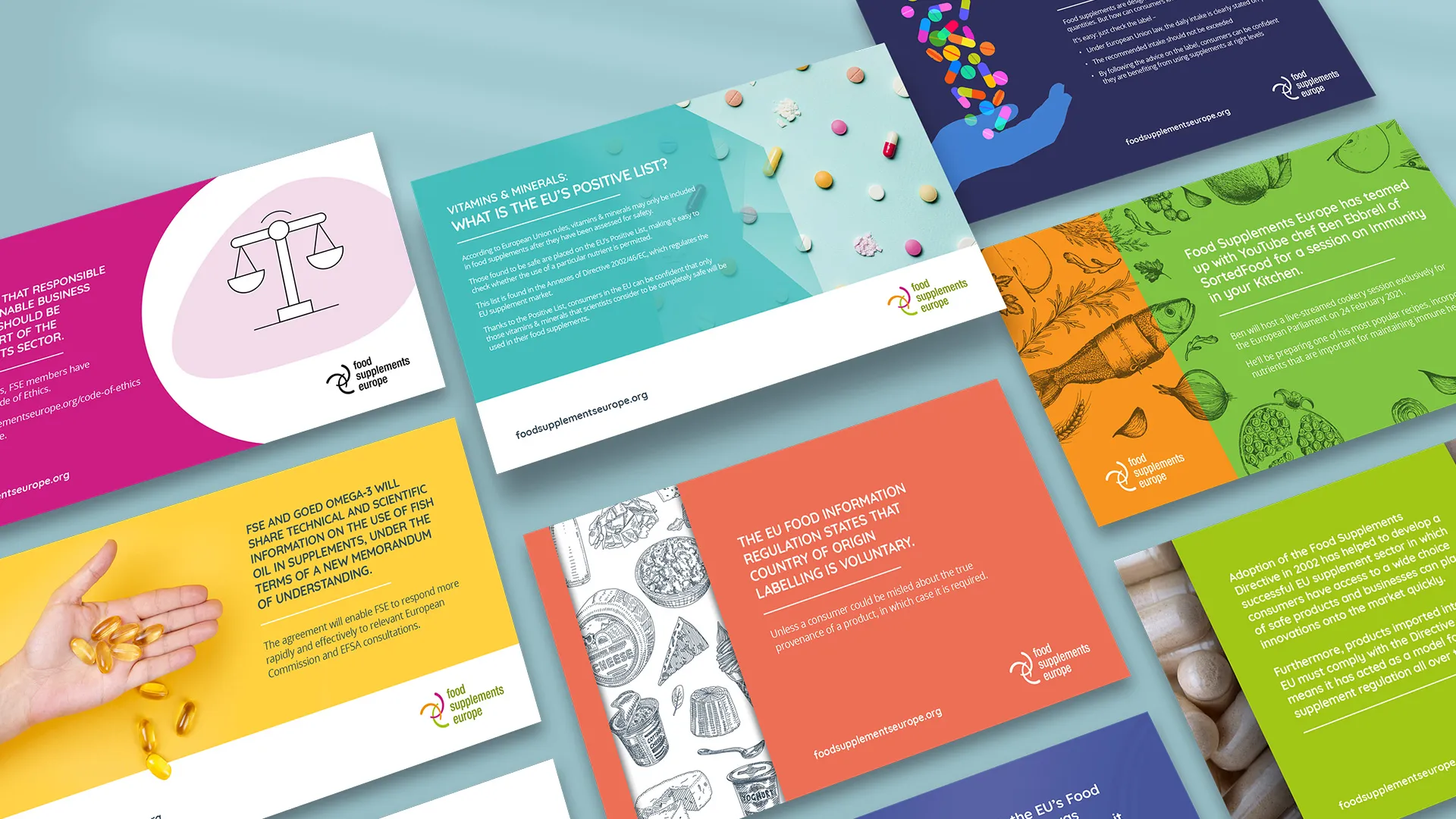 Food Supplements Europe social media posts