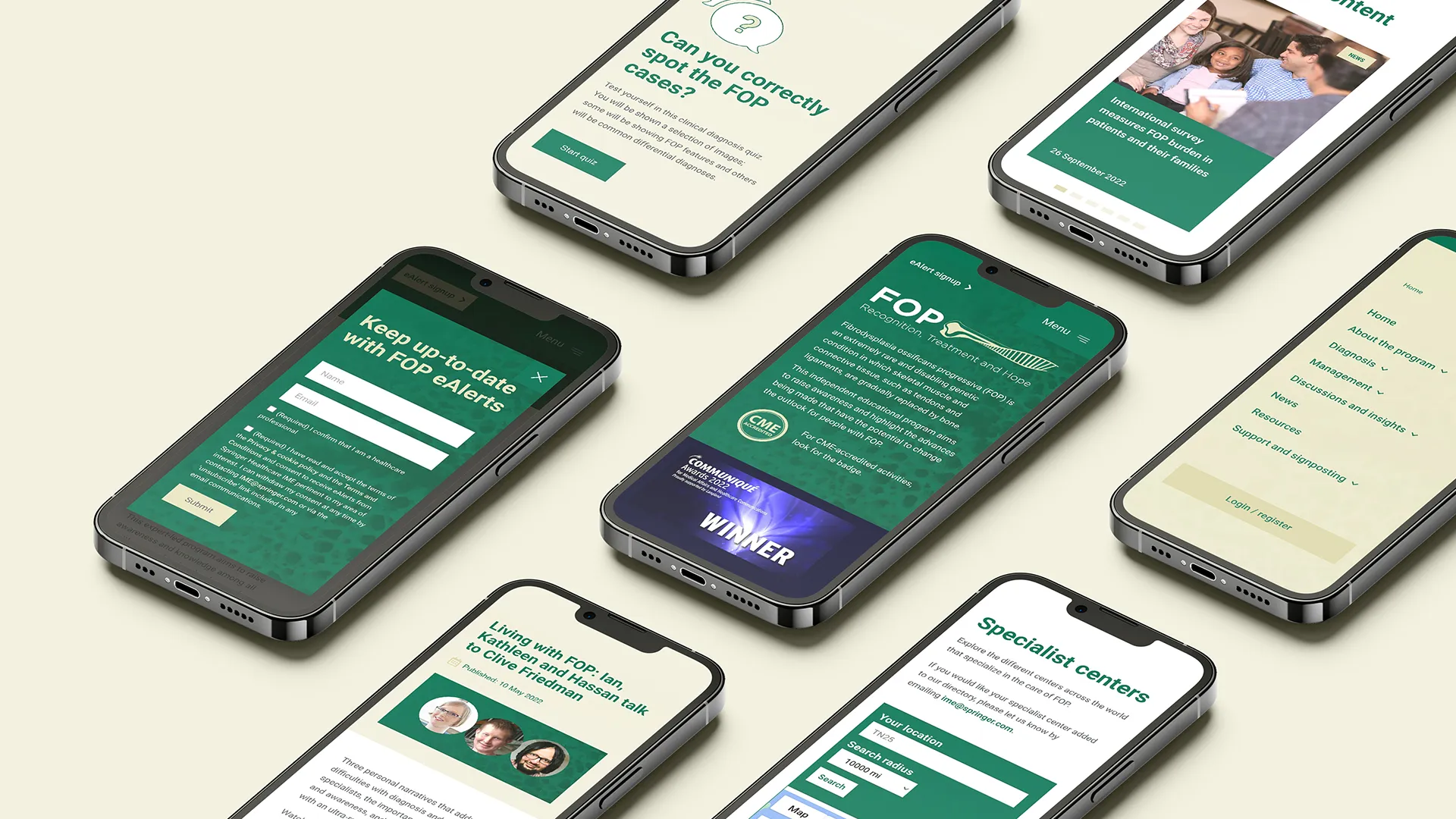 Springer Health+ FOP program on mobile devices